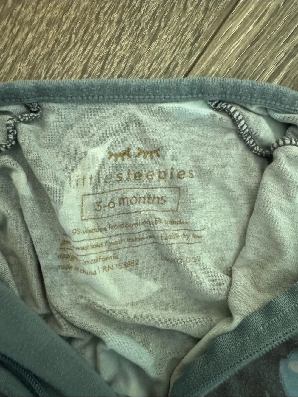 Little Sleepies Moon & Stars Bamboo Convertible Zippy 3-6 Months
